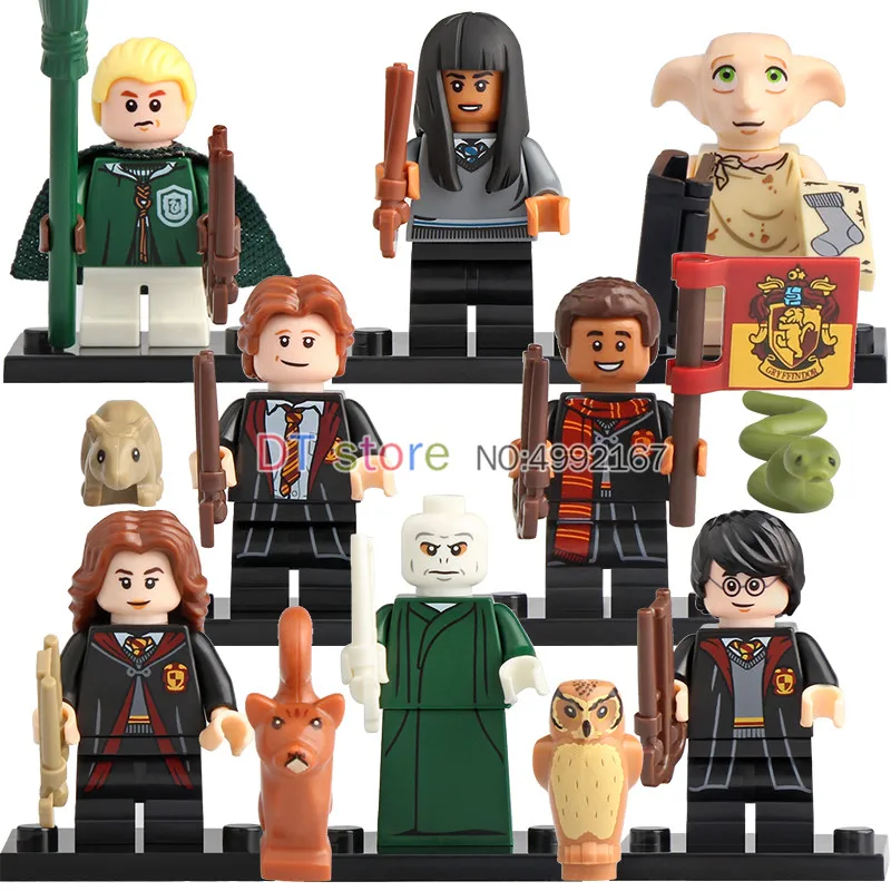 

50pcs Building Blocks Harry Series Potters Dobby Moody Quirrell Filch Voldemort Dean Thomas Pop Toys for children Gifts WM6040