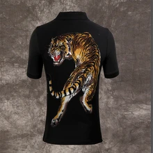 Новинка, европейская Высококачественная Мужская рубашка с коротким рукавом, дизайнерская, увеличивающая Размер