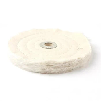 

6-inch Cloth Buffing Polishing Wheel 1/2in Polish Grinder White Pad Flannel Tool