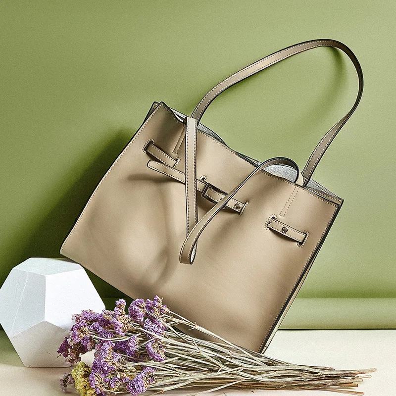 

Cow Leather Women Handbag Female Bags High Quality Shoulder Bags Big Capacity Tote bags For Women Ladies Office Bag 2019 NEW