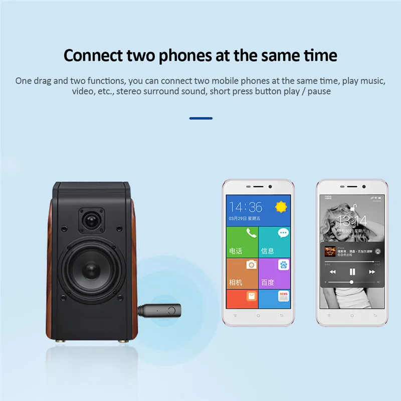 Bluetooth приемник передатчик 3,5 мм Aptx 2 в 1 Bluetooth 5,0 адаптер беспроводной аудио передатчик для компьютера наушники Динамик
