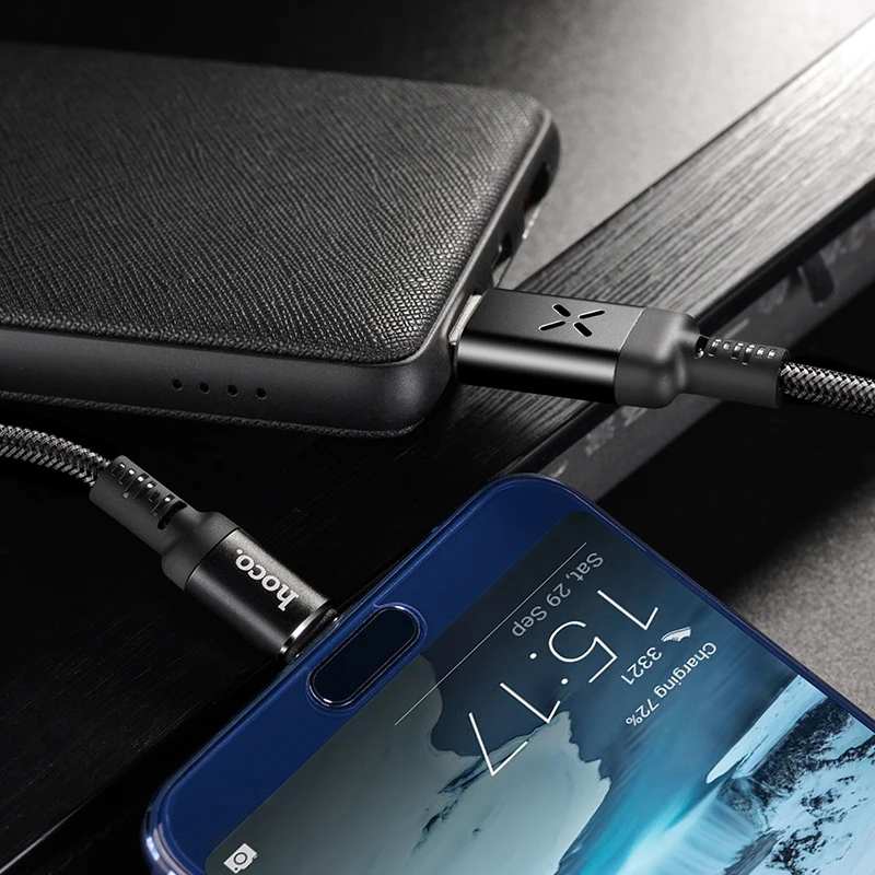 HOCO U63 28 шт./лот 1,2 м Прочный USB кабель для iPhone кабель Micro кабель для samsung USB кабель провод зарядного устройства