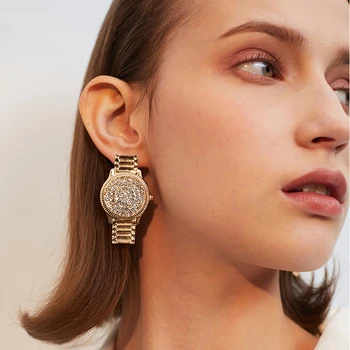 

Earrings For Women Jewelry Gold Silver Color Fashion Black Friday 2019 Christmas Holiday Gift Big Dangle Drop Statement Earrings