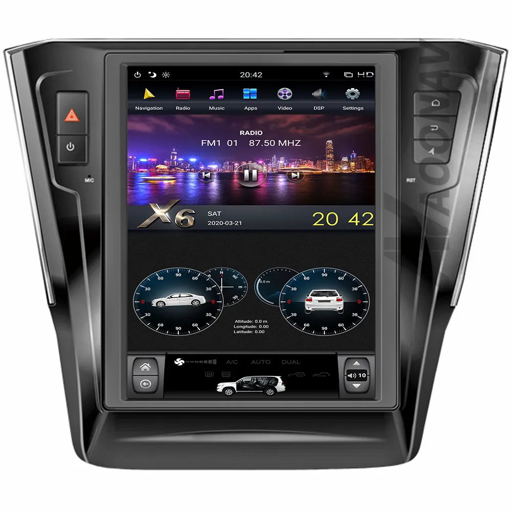 Tesla Стиль Авто Радио DVD плеер для-Volkswagen VW-Passat 2016-2018 автомобильный GPS навигация