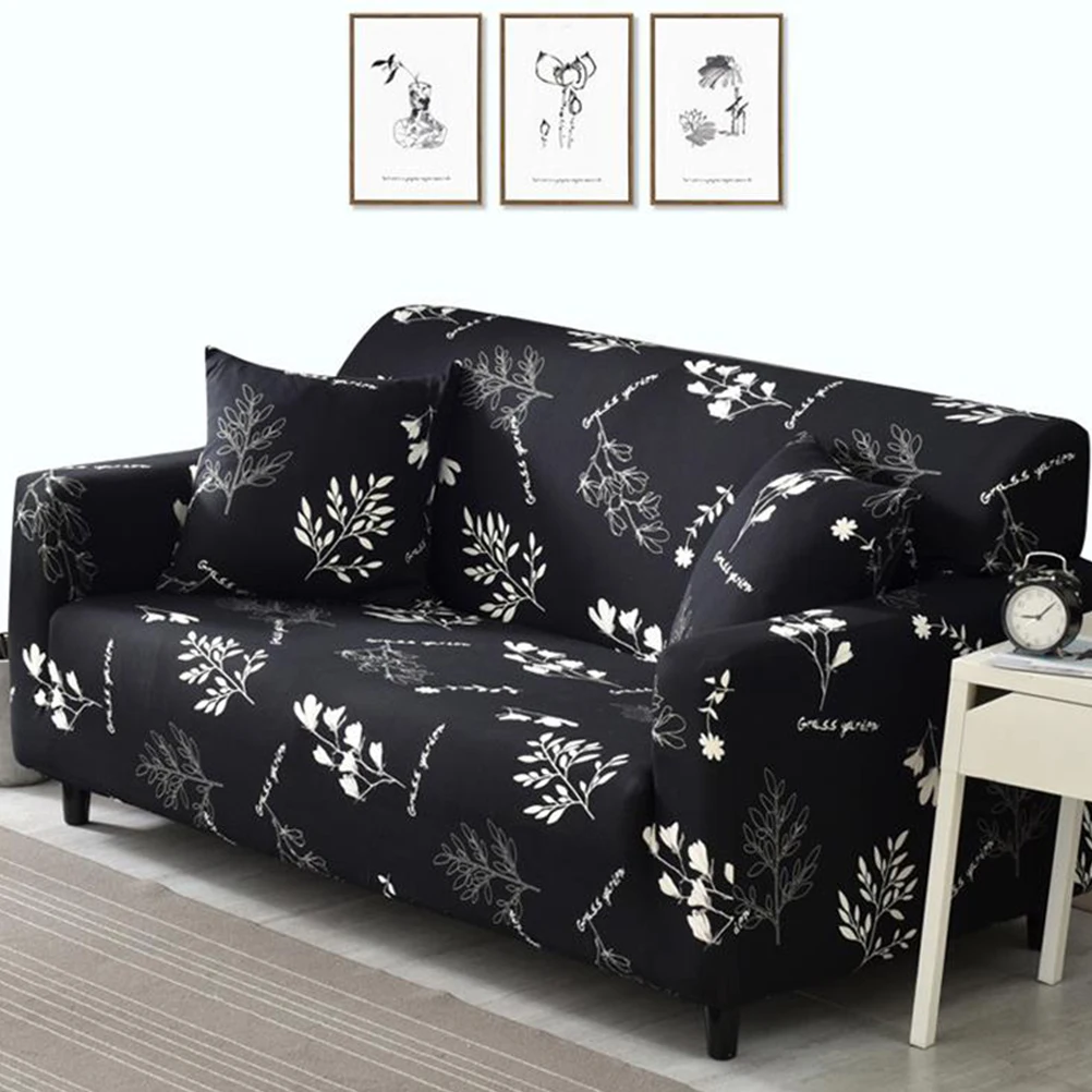 Stretch Slipcovers Sectional Elastic Stretch Anti-Slip Sofa Cover For Living Room Couch Cover Two Seat Sofa Cover