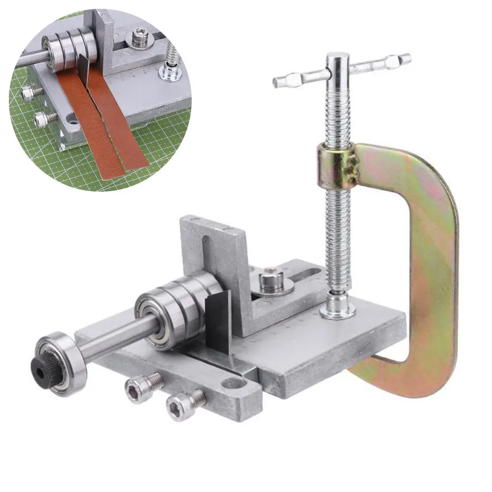 

Strip Belt Handmade Home Skiver Professional Hand Splitter DIY Crafts Machine Leather Strap Cutter Paring Tool Aluminum Sewing