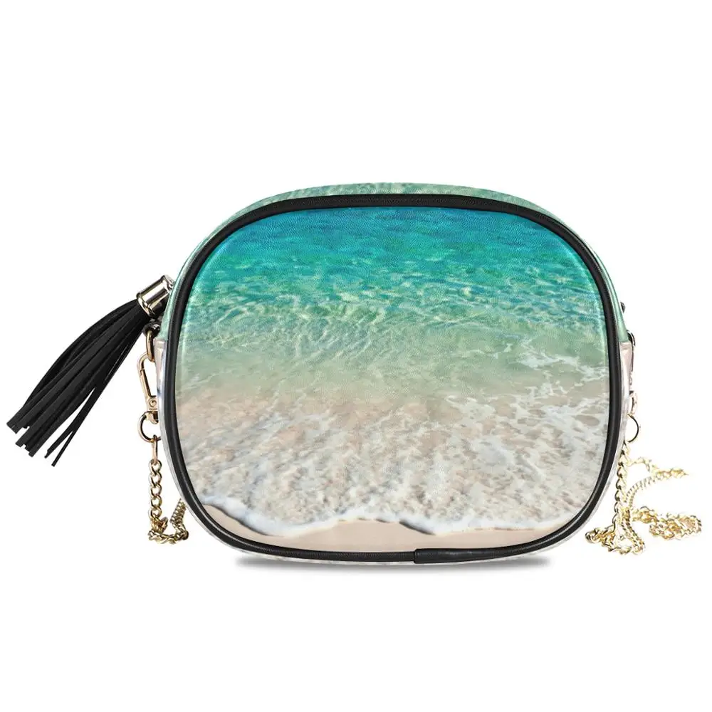 

ALAZA 2020 Fashion Simple Small Square Bag Women's Designer Handbag High-quality PU Leather sea Chain Mobile Phone Shoulder bags