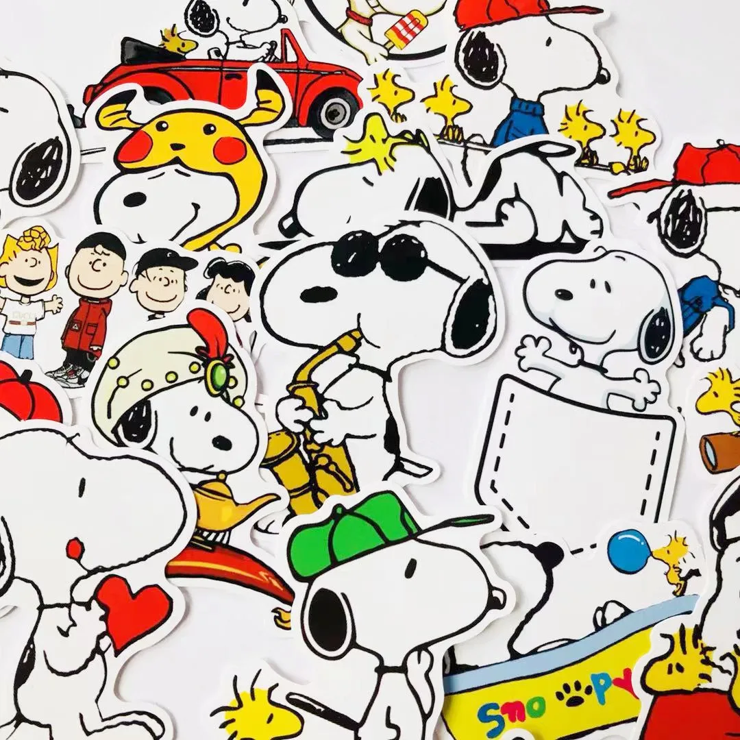 Snoopy водонепроницаемый багажный Клей Бумага Snoopy путешествия Lugguge наклейки скейтборд наклейки для ноутбука наклейки для скутеров
