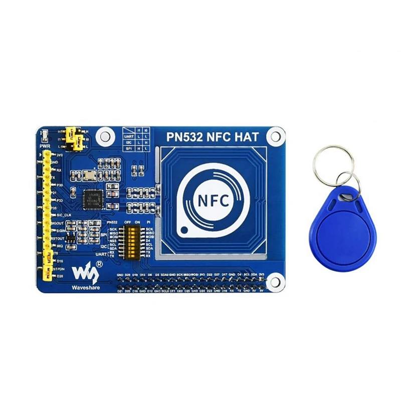 PN532 NFC HAT для Raspberry Pi, поддерживает три интерфейса связи: iec, SPI и UART