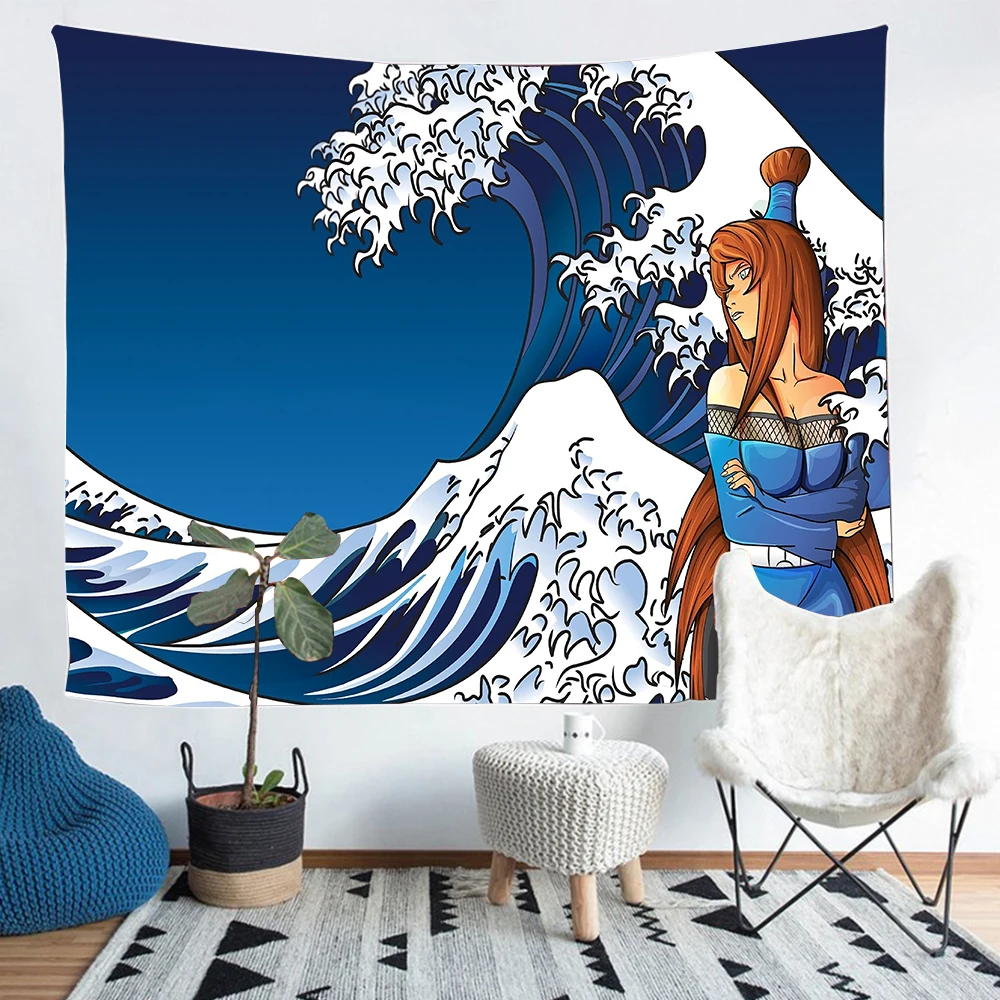 Tapiz Colgante Botticelli Diosa Danzante 150x200cm - Decoración Estética Para Sala O Dormitorio