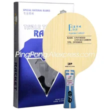 Raquete de ping-pong da amizade 729, lâmina azul alc, estrutura de viscaria, arylate, tênis de mesa