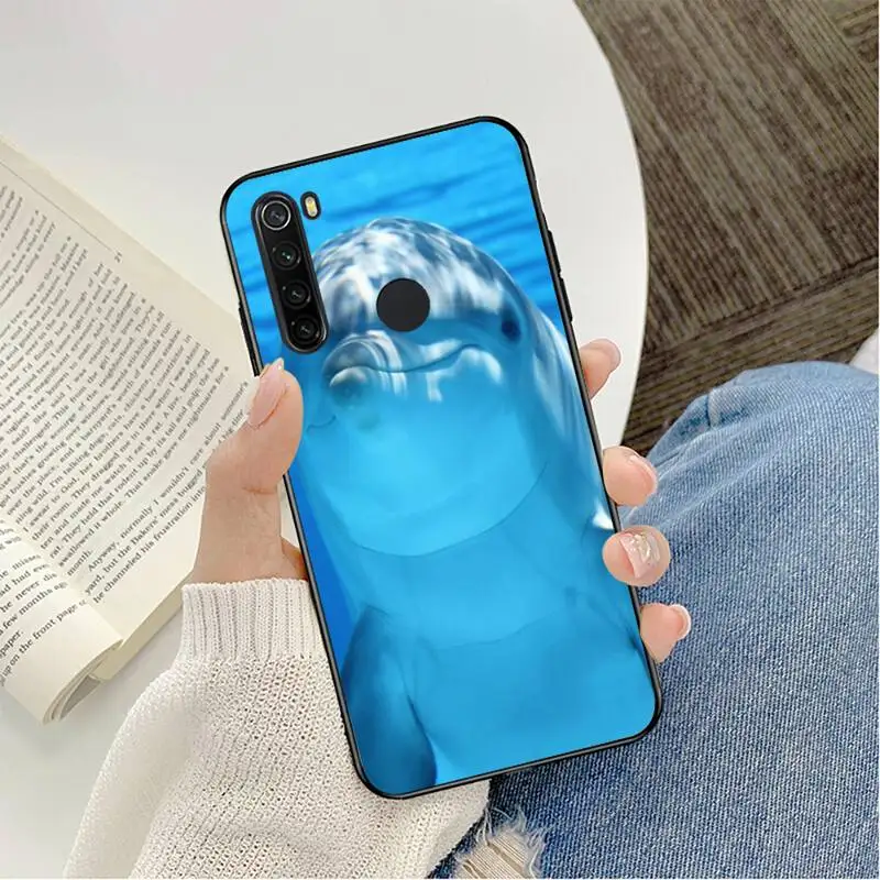 YNDFCNB Cá Heo Dễ Thương Ốp Lưng Điện Thoại Redmi Note 8Pro 8T 6Pro 6A 9 Redmi 8 7 7A Note 5 5A Note 7 xiaomi leather case chain