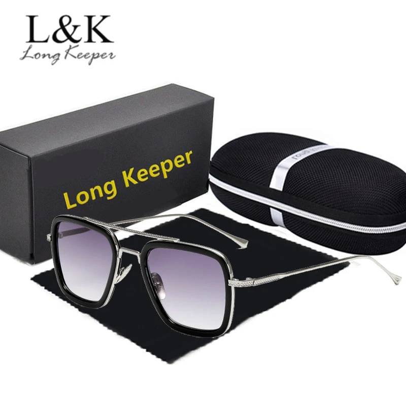 Longkeeper Tony Stark Iron Man Occhiali da Sole con Il Caso Degli Uomini  Struttura in Metallo Occhiali Punk Delle Donne Pilota di Guida Oculos  Masculino UV400|Men's Sunglasses| - AliExpress