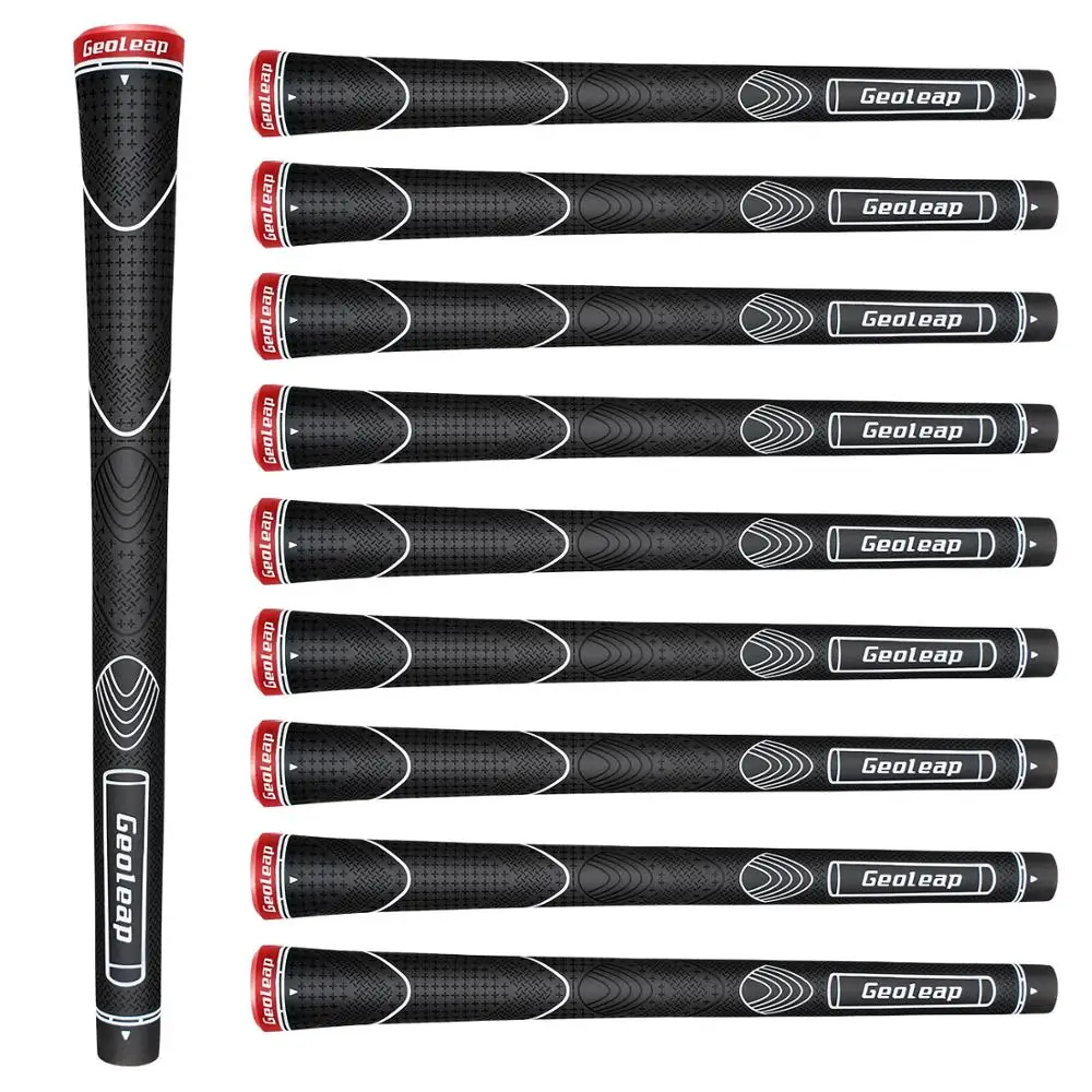 

Geoleap Rubber Golf Grips Standard Size, Three Colors Optional, Thumb Pattern,Anti-Slip 10pcs free shipping