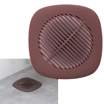 

Bathroom Accessories Soft Silicone Hair Catcher With Suction Cup Anti Blocking Toilet Floor Drain Non Slip Water Sink Strainer