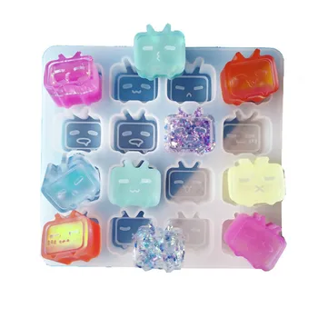 

SNASAN carton Emoticon Silicone Mold jewelry tool UV epoxy resin molds Dried Flower Resin Decorative Crafts