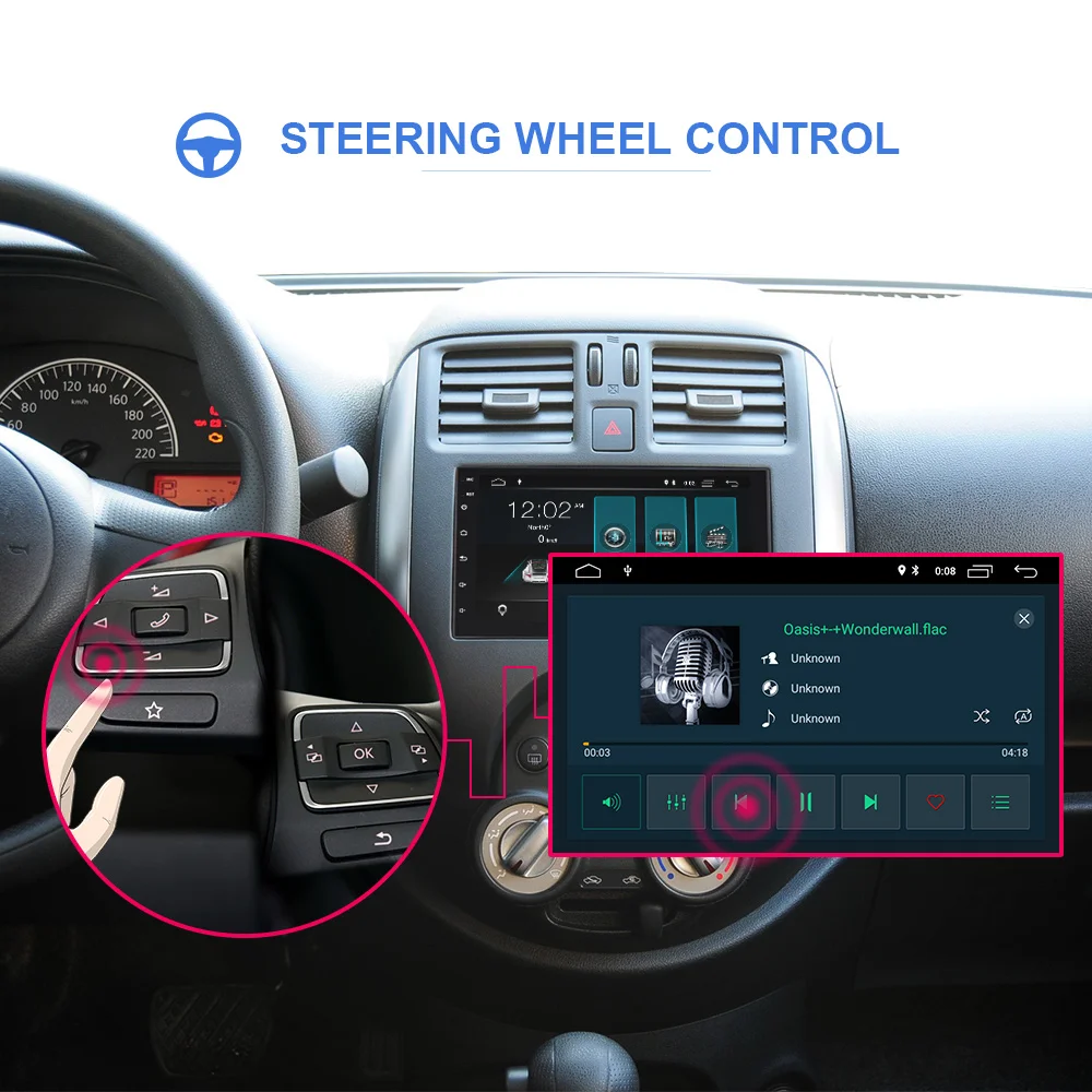  EBILAEN 2Din Android 9.0 Universal Car Multimedia For Nissan/Toyota/Corolla/VW Radio cassette playe