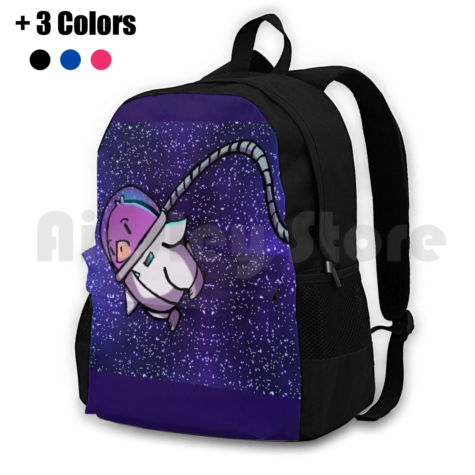 

Penguin In Space Outdoor Hiking Backpack Waterproof Camping Travel Penguin Penguins Space Galaxy Nebula Cute Animals Cute