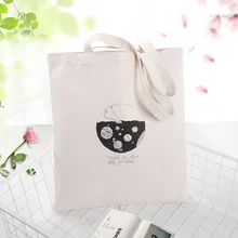 Изобразительное искусство Холщовая Сумка для ежедневного использования хозяйственная сумка текст DIY пользовательский принт Логотип эко многоразовая утилизация