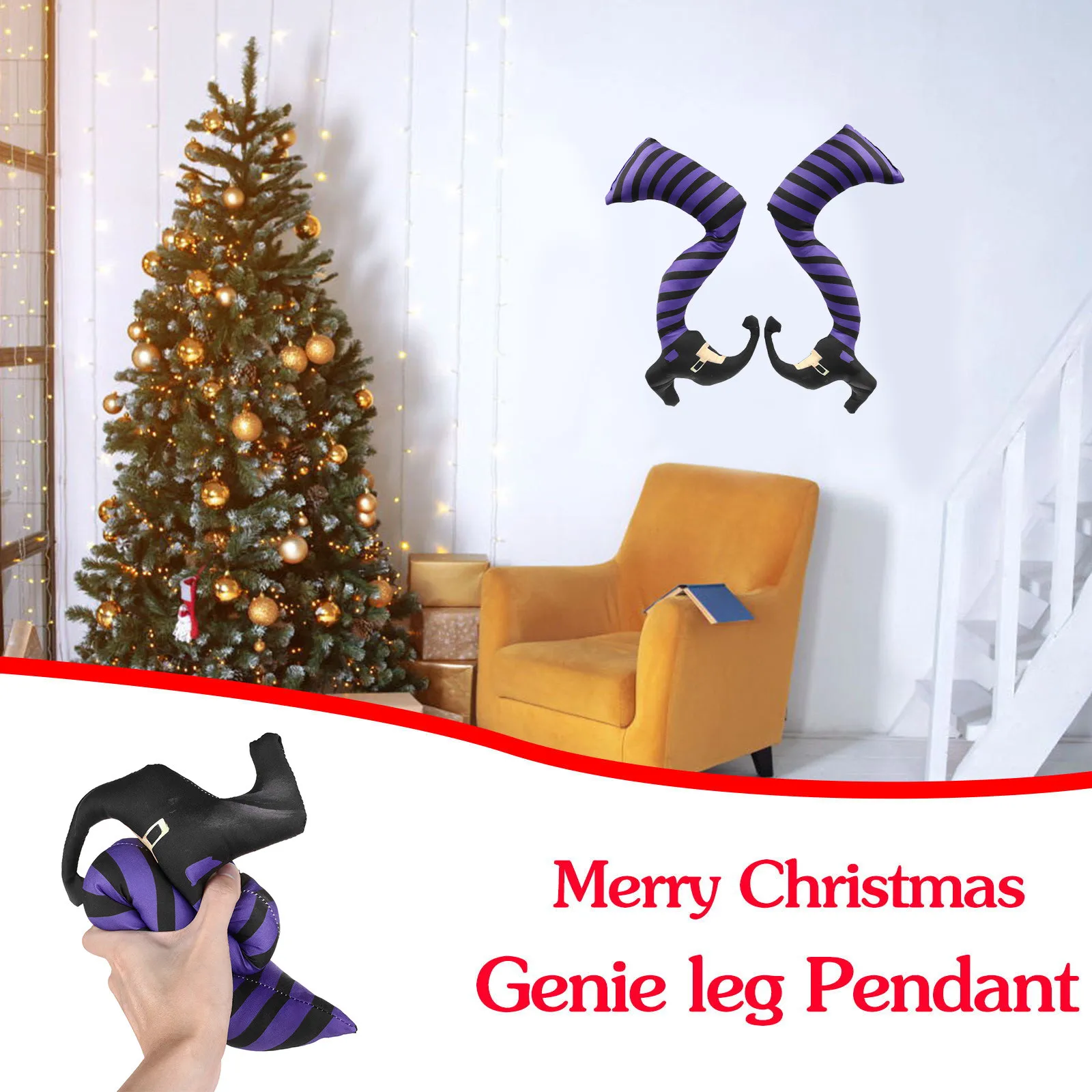 Christmas Car Decoration Accessories Hanging Legs Out Of The Trunk tree pendants Brand new high quality materials#35 | Дом и сад