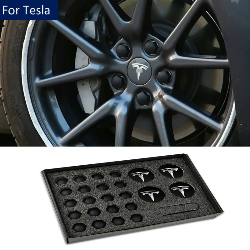 Центральные колпачки для ступицы колеса Tesla Model 3/S/X винтовая крышка Аксессуары