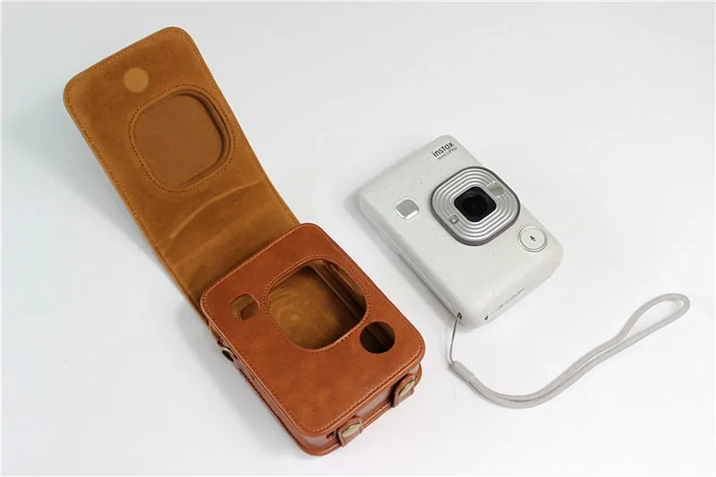Портативный PU кожаный чехол сумка для камеры Fuji Instax Mini LiPlay фотография Поляроида чехол с плечевым ремнем