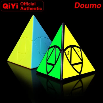 

QiYi Doumo 2x2x2 Pyramid Combine Mastermorphix Magic Cube 2x2 Speed Cube Twisty Puzzle Educational Toys For Children