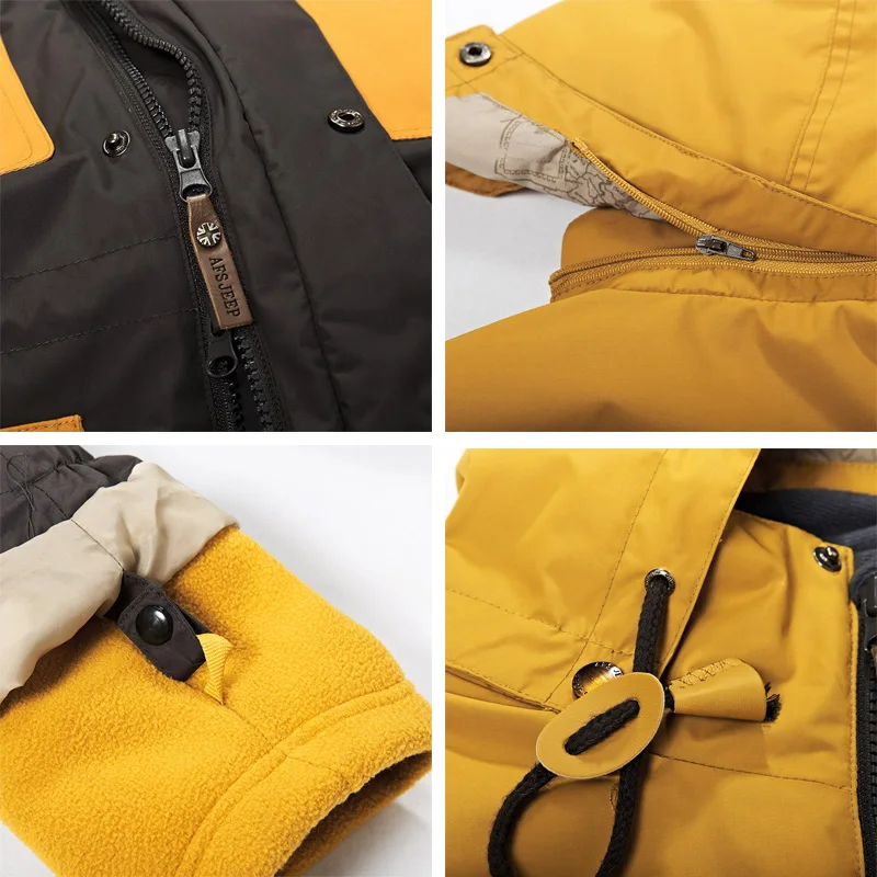 Discount 2016 Brand Jackets Fashion Loose Parka Coat Liner Thickening High Quality Winter Waterproof Men Hooded Windproof Male