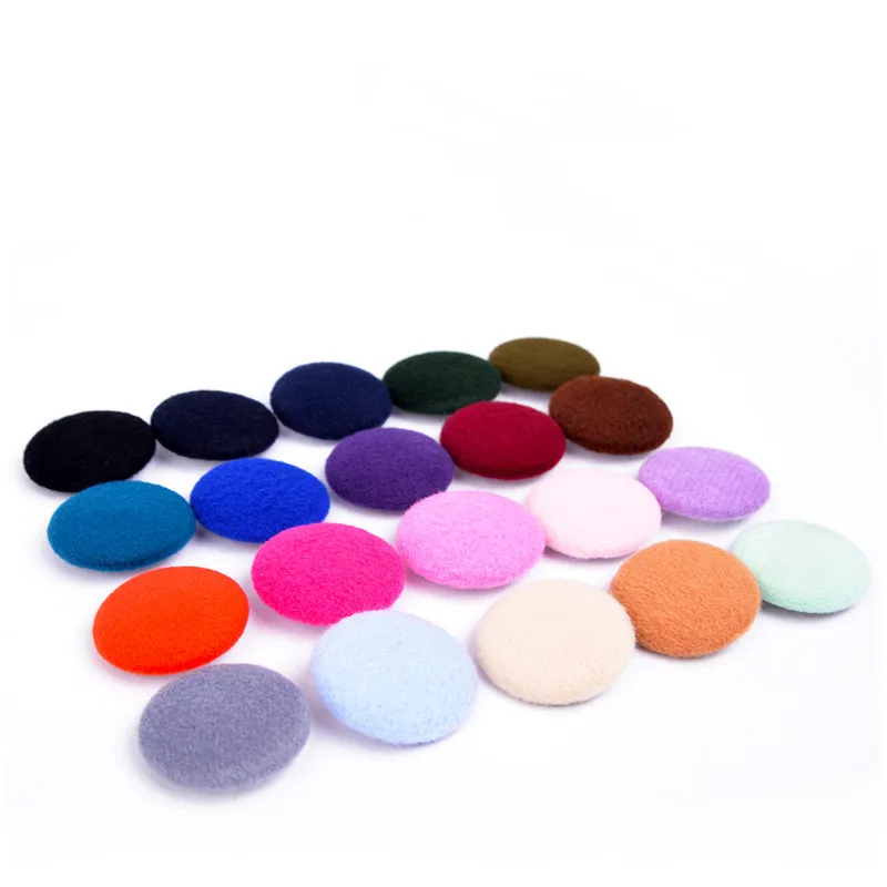 

10 pcs/lot High-Grade Color Woolen Buttons Women's Woolen Overcoat Sweater Windbreraker Jacket Cashmere Cloth Decorative Buttons