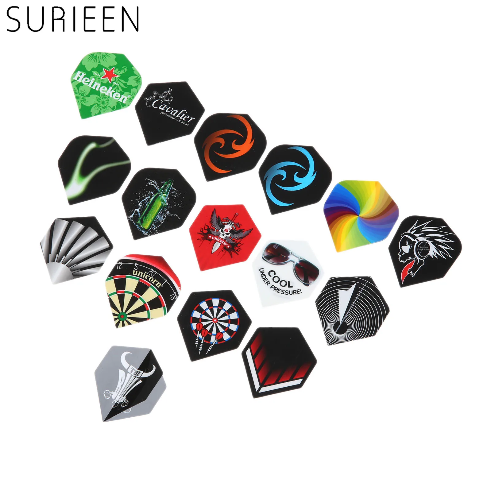 

30 Pcs Professional Darts Tail Flights Wing Nice 2D Standard Dart Flights Set Mixed Style Dart Accessories Dardos Replacements