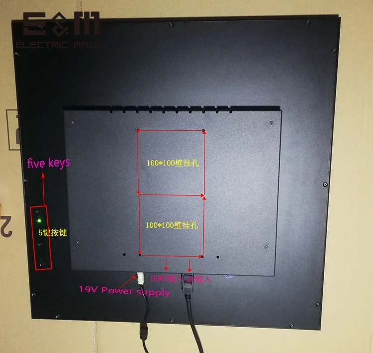 26.5インチLEDディスプレイ,1:1 ips,1920x1920,HDMI dp,Diy for eizo