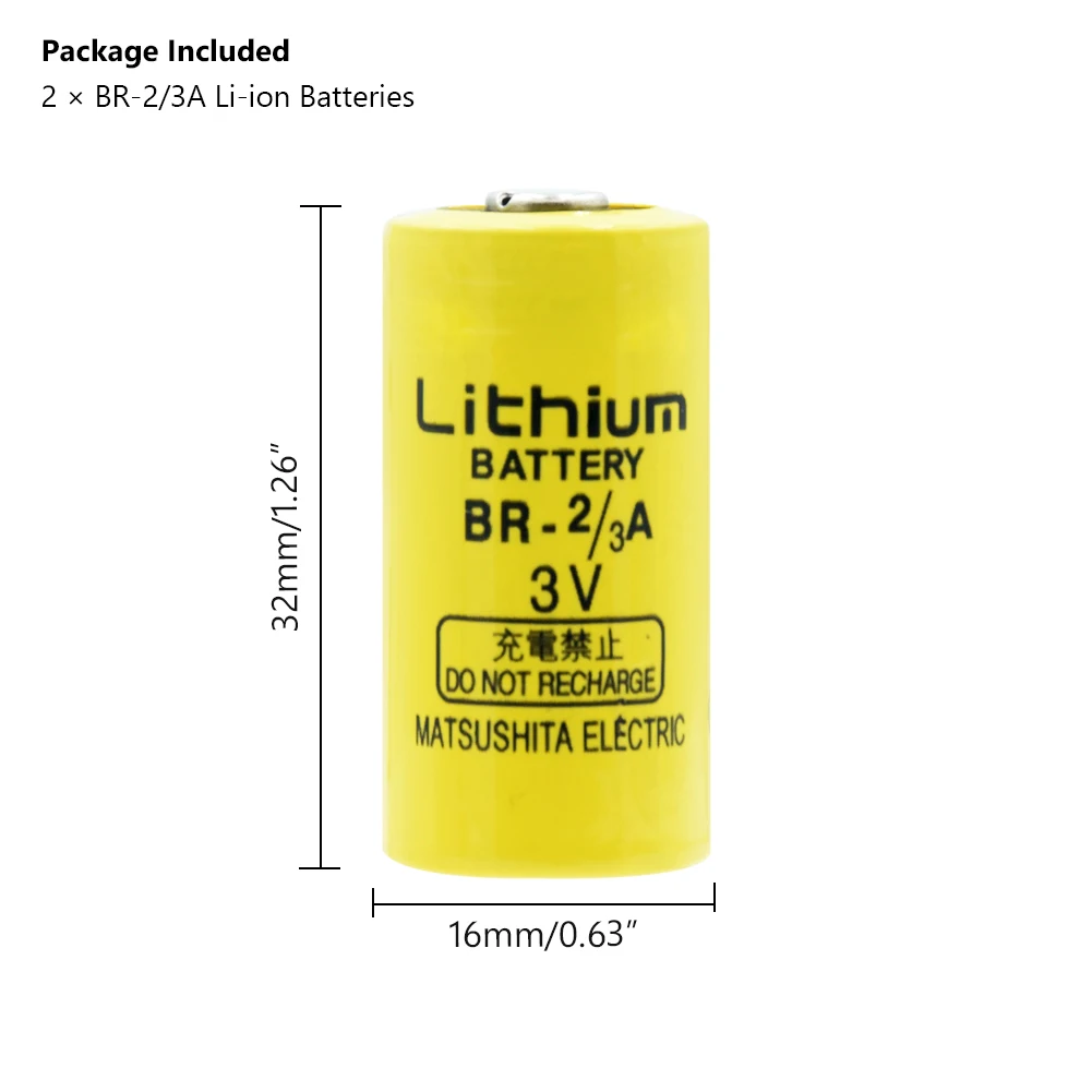 YCDC 2pcs BR-2/3A батарея 3V 1200mAh PLC Fanuc управление Литий-ионная резервные батареи для Fanuc CNC замена системы