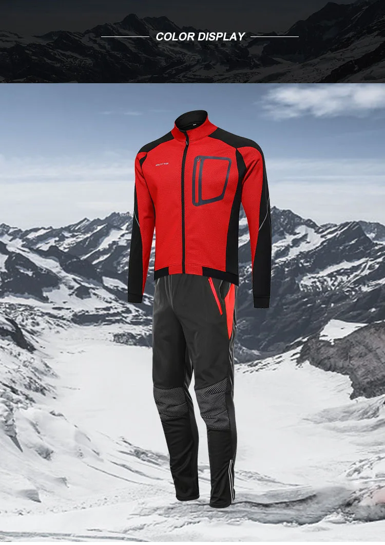 Men's windbreaker winter Cycling Jacket set Mountain Bike waterproof Riding Cycling Jacket sets reflective rain coat jacket suit