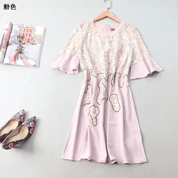 

New 217220 round collar zipper 5 minutes of sleeve dress chain