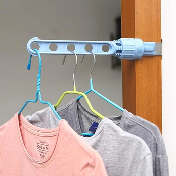 

Clothing Home storage finishing Window Frame Hanger Retractable Indoor Space Saver Clothes Hangers Drying Rack