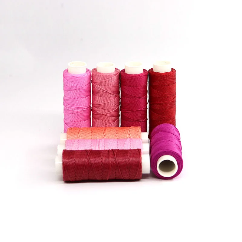 50m/roll Colorful Round Waxed Thread 0.65mm Width for DIY Leathercraft Tool Stitching Thread Shoes Handbag Luggage Accessories