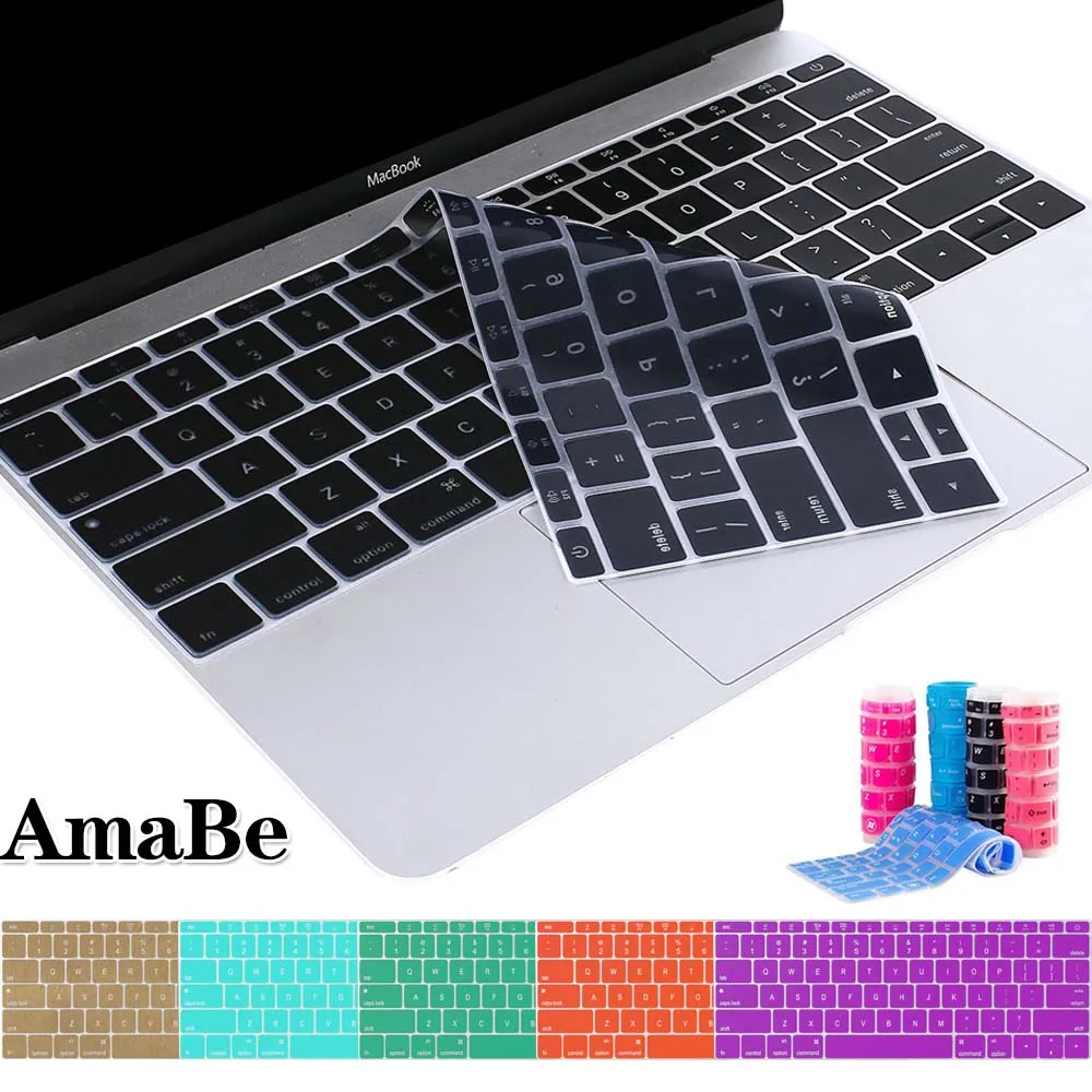 

Waterproof US Layout Keyboard Cover for Apple Macbook 12" (A1534) / 2016 PRO 13" A1708 (no Touch Bar) Keyboard Cover Macbook