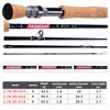 PROBEROS Fly Fishing Rod 7FT&9FT 2.1M&2.7M 4 Section Line wt 3/4 5/6 7/8 Soft Cork Handle Fly Rod Fishing Tackle ► Photo 3/6