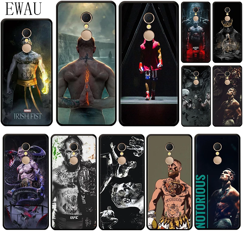 

EWAU UFC Conor Mcgregor Silicone phone case for Xiaomi Redmi 4A 4X 5 plus 5A 6 pro 6A 7 7A S2 GO K20 pro