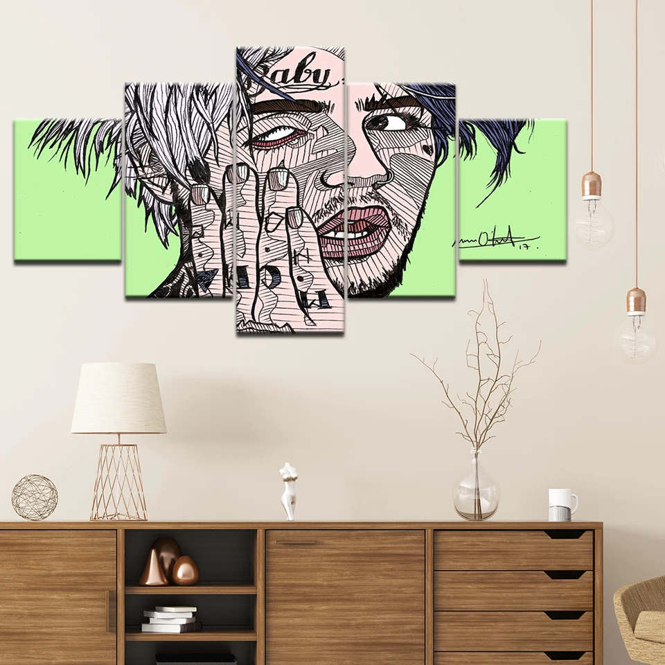 Print-Top-Rated-Canvas-Paintings-5-Piece-Celebrity-Lil-Peep-cartoon-Modern-Style-Wall-Art-Restaurant (1)