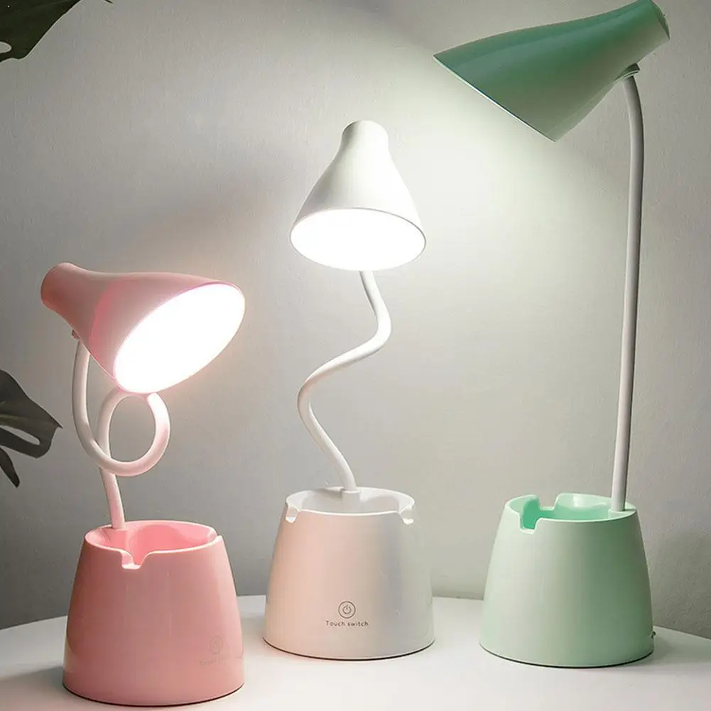 

LED Desk Lamp USB 24 LED Eye Protection Book Light Clip with Light with Button Bed Sensitive 3 book Reading Modes Z5N1
