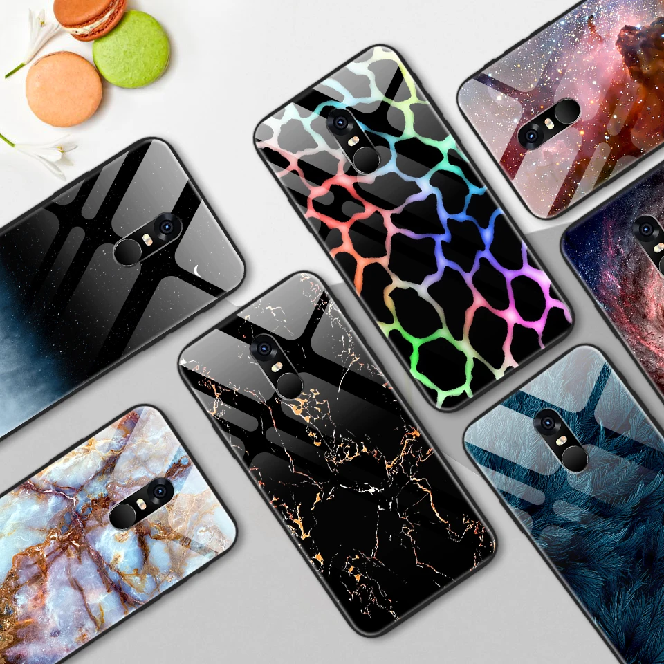 

for Xiaomi Redmi Note 4 / 4X Luxury Tempered Glass Case for Remi Note 4 Pro CN Version / 4 Gobal Version Fashion Soft Edge Shell
