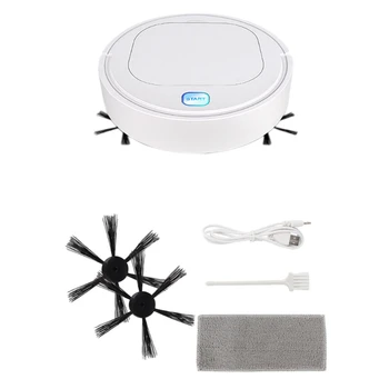 

New Robot Vacuum Cleaner Automatic Smart Sweeping Robot Home Sweeping Machine Mites Removal Low Noise Indoor White