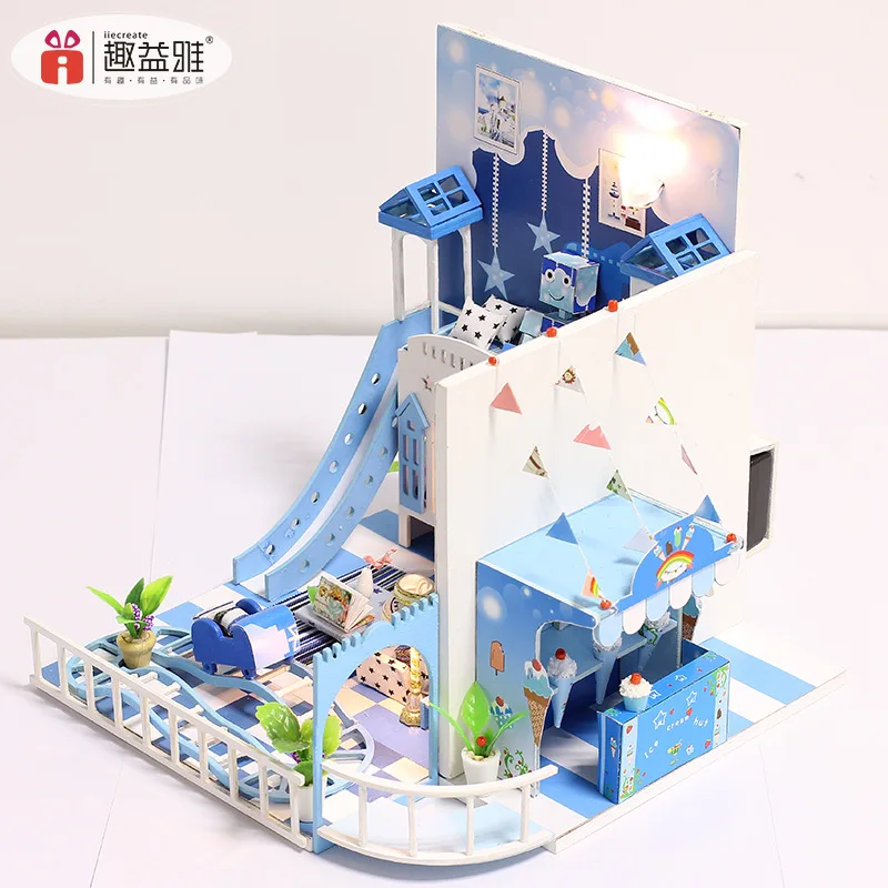 

Know DIY Hut Childlike Innocence Small May Assembled Model Villa Creative Birthday Gift Men And Women