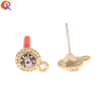 

Cordial Design 100Pcs 8*11MM Jewelry Accessories/Earring Parts/DIY Making/Rhinestone Earring Stud/Hand Made/Earring Findings