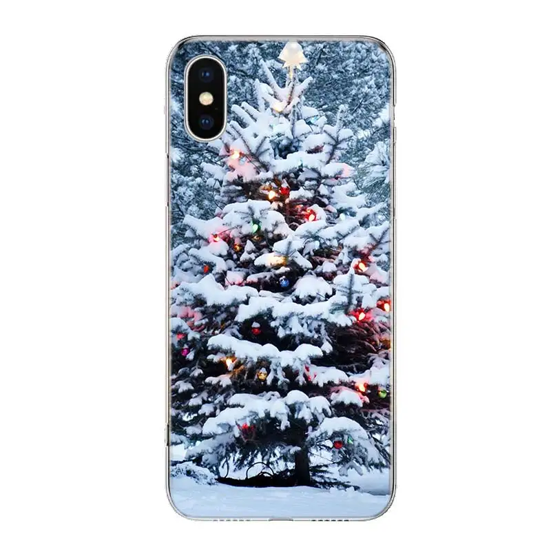 Пейзаж зимний светильник Снежный чехол для телефона для iPhone 11 Pro 7 6X8 6S Plus XS MAX+ XR 5S SE 10 Ten Art TPU Coque Capa Shell