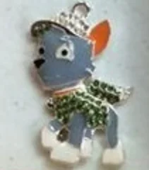Новинка, стразы из сплава, подвески Chase Rubble Zuma Skye Dog, стильные ювелирные аксессуары для детей, массивное ожерелье из бисера, 50 шт - Окраска металла: 50PCS Rocky