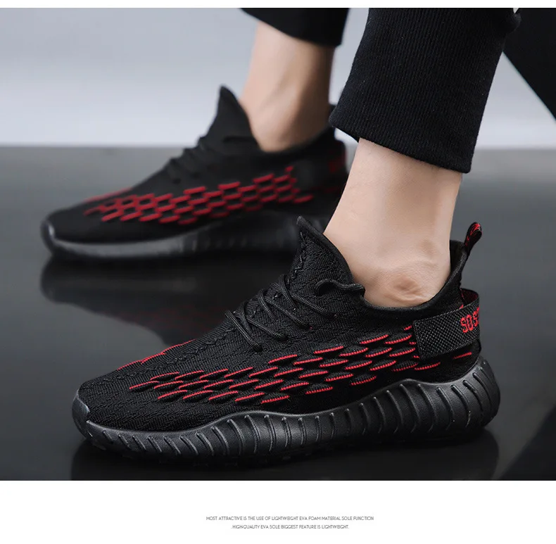 Recommended Summer New Style Scale Pattern Fly Woven Coconut Shoes Men's Breathable Sports Casual Trendy Shoes 350v2