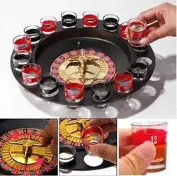 Wine Glass Roulette Game Wine Glass Wine Table Fun Turntable Game Roulette Board Game Entertainment Leisure Equipment