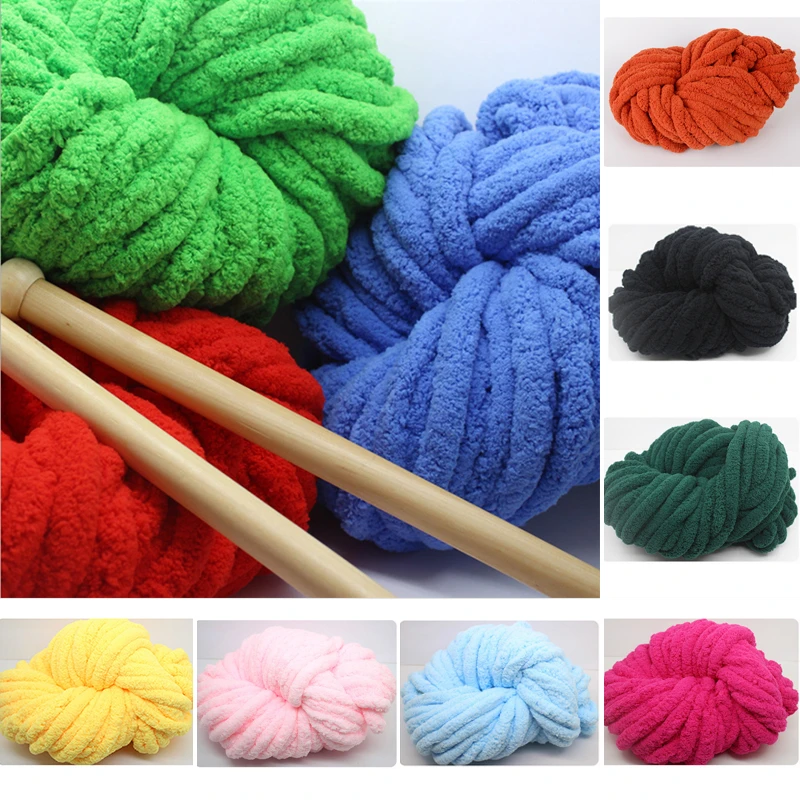 32 Color 1pcs/250 Super Thickness Viscose Chunky Yarn Roving For Spinning Hand Knitting Spin Winter Warm Free Shipping | Дом и сад